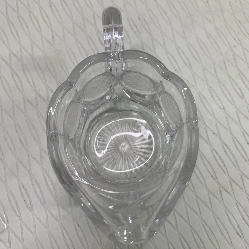 Vintage Fostoria Coin‎ Glass Creamer Pourer W/spout